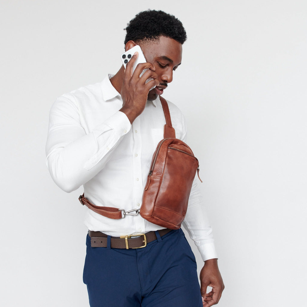 Austin Leather Sling Bag