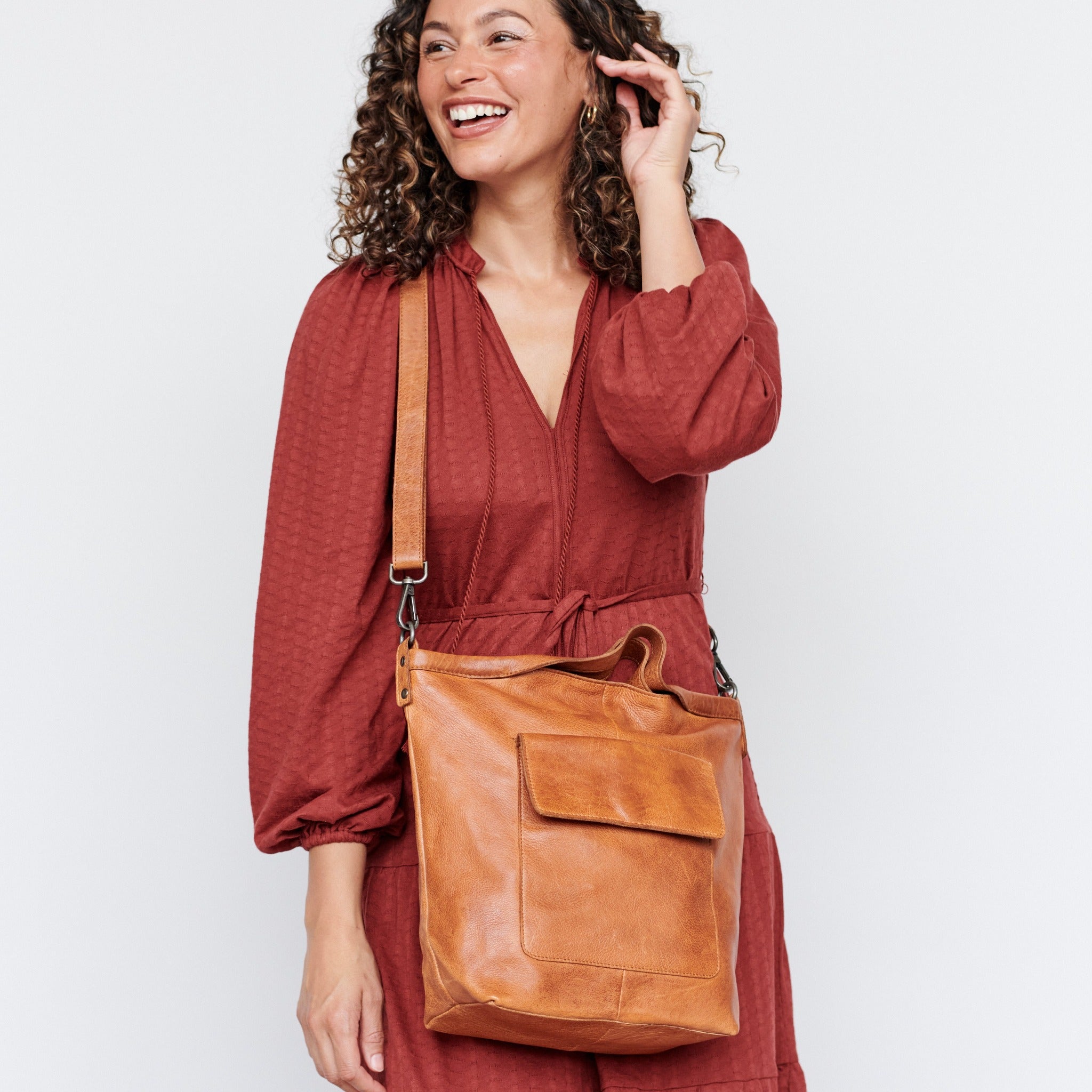 Bianca Leather Tote Bag/Crossbody Bag