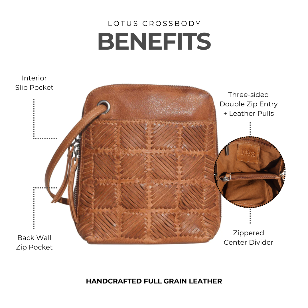 Lotus Leather Crossbody