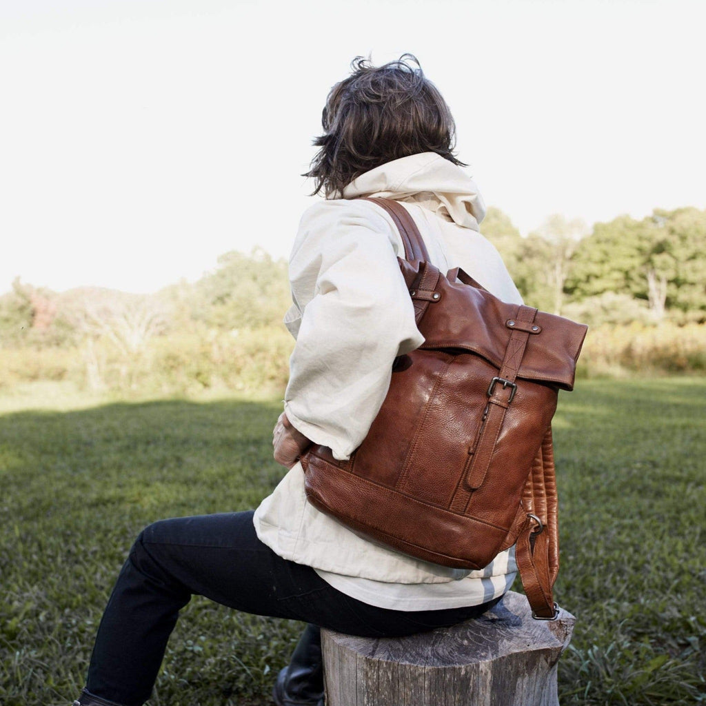 Barcelona Leather Backpack