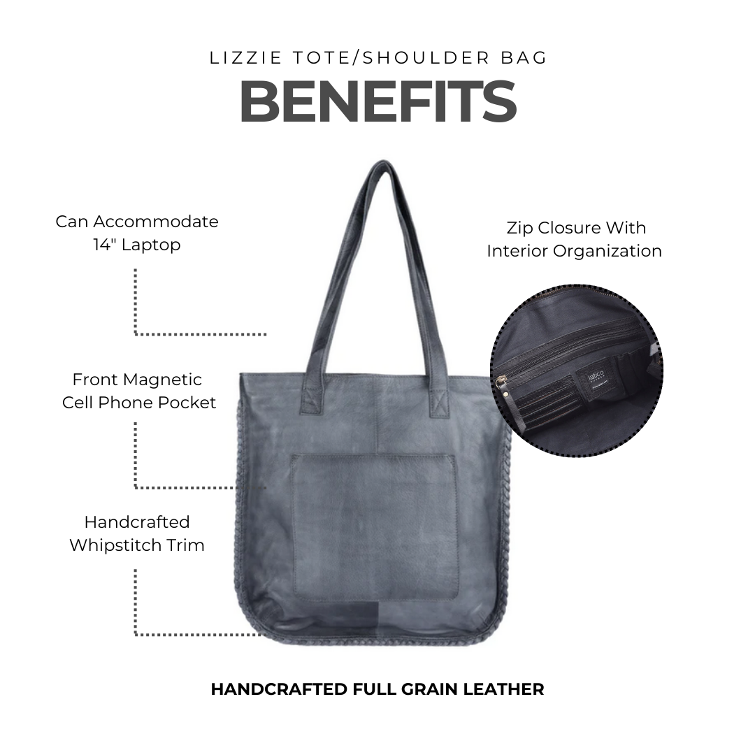 Lizzie Leather Tote/Shoulder Bag