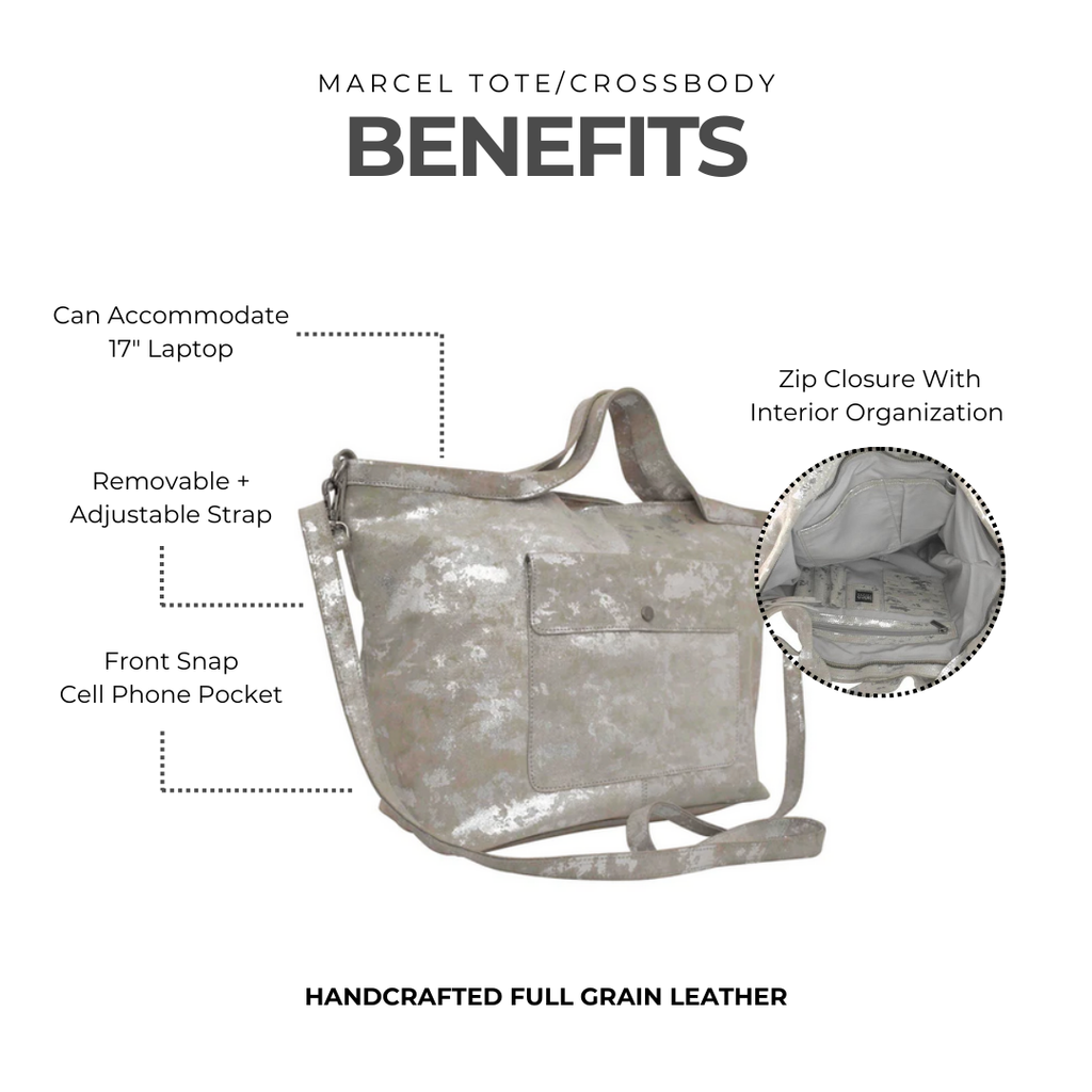 Marcel Leather Tote/Crossbody