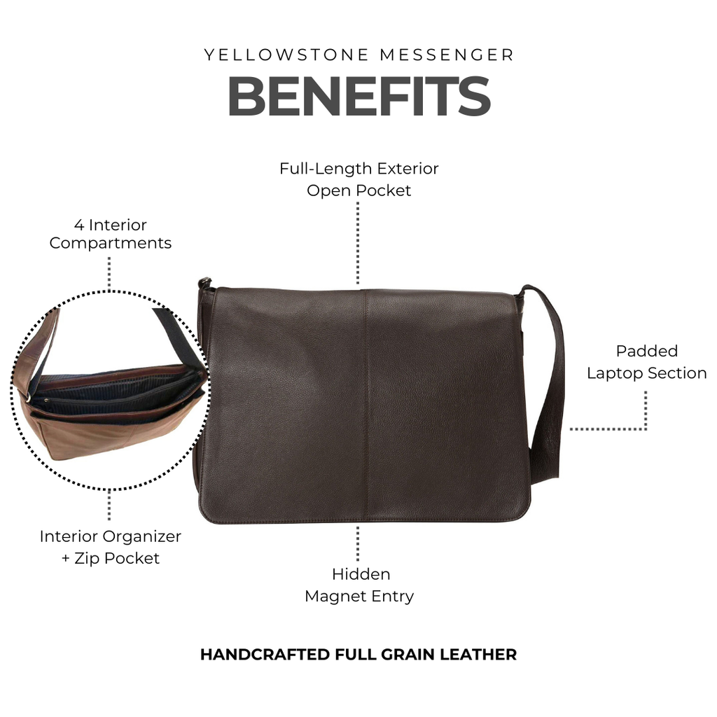 Yellowstone Laptop Messenger Bag