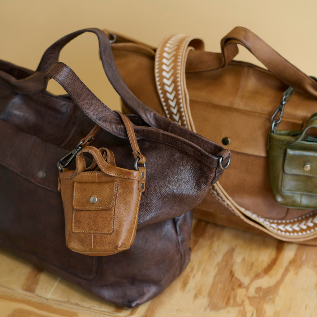 Mini Bianca Leather Bag Charm