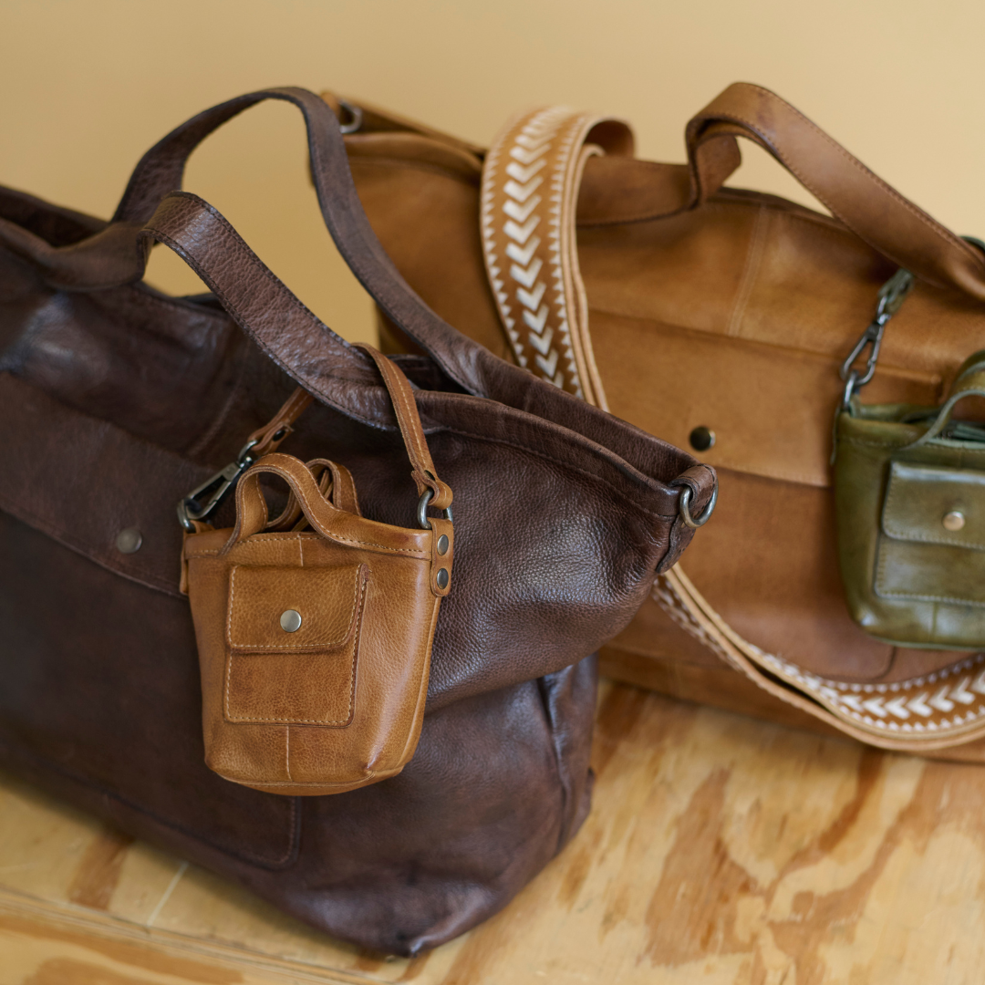 Mini Bianca Leather Bag Charm